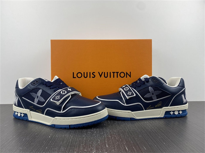 Luis Vitton Trainer Navy Mesh 1A9DEG
