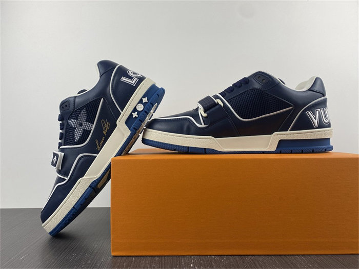 Luis Vitton Trainer Navy Mesh 1A9DEG