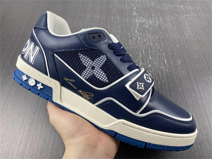 Luis Vitton Trainer Navy Mesh 1A9DEG