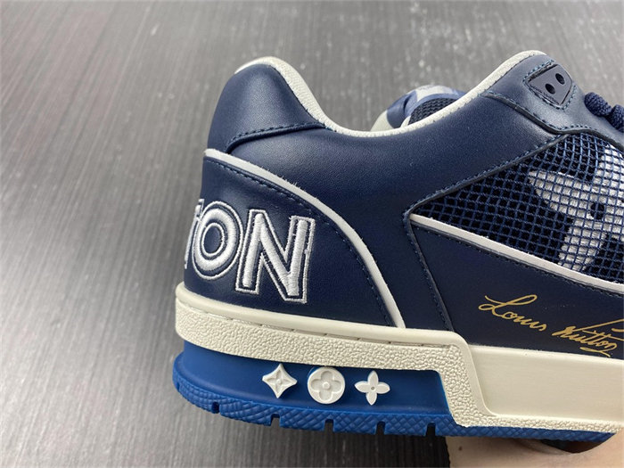 Luis Vitton Trainer Navy Mesh 1A9DEG
