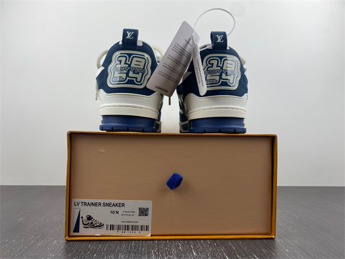 Luis Vitton LV Skate Sneaker Marine White 1AARRL