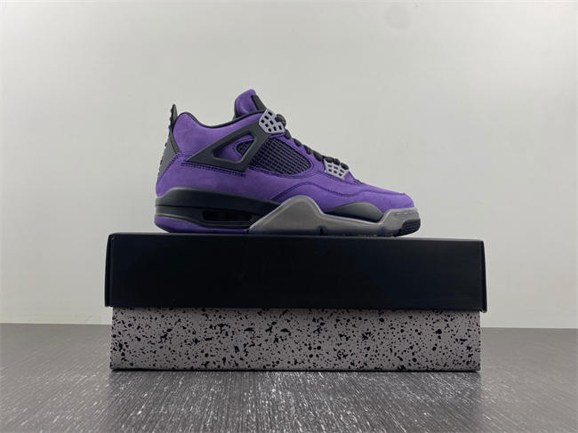 Jordan 4 RetroTravis Scott Purple  766296 LN4