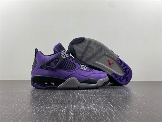 Jordan 4 RetroTravis Scott Purple  766296 LN4