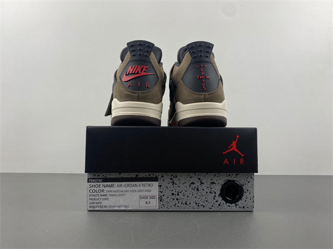 Travis Scott x Air Jordan 4 Retro Brown AJ4-882335
